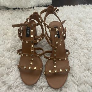 DKNY brown heels